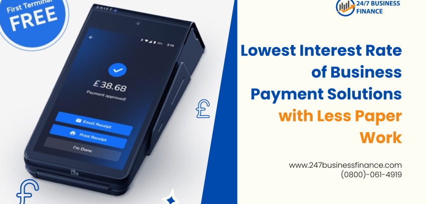 Lowest Interest Rate of Business Payment Solutions with Less Paper Work