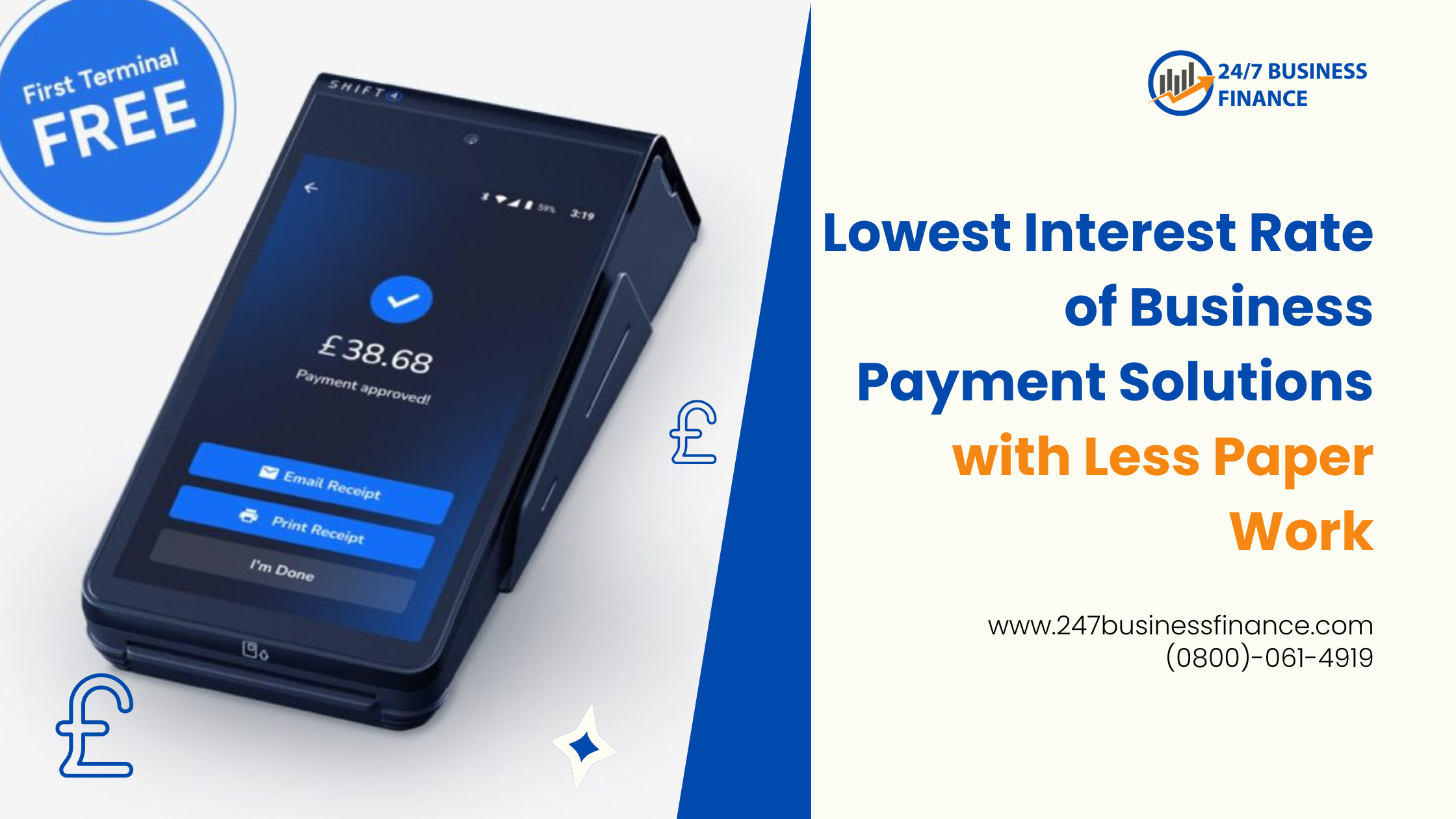 Lowest Interest Rate of Business Payment Solutions with Less Paper Work