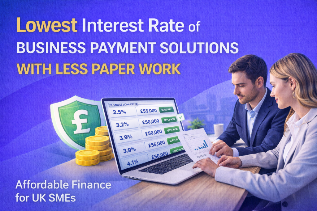 lowest interest business payment solutions, SME funding UK, low interest business loans UK, fast business finance UK, unsecured SME loans, working capital funding UK, business funding with less paperwork, affordable business finance UK, same day business loans, alternative lending UK