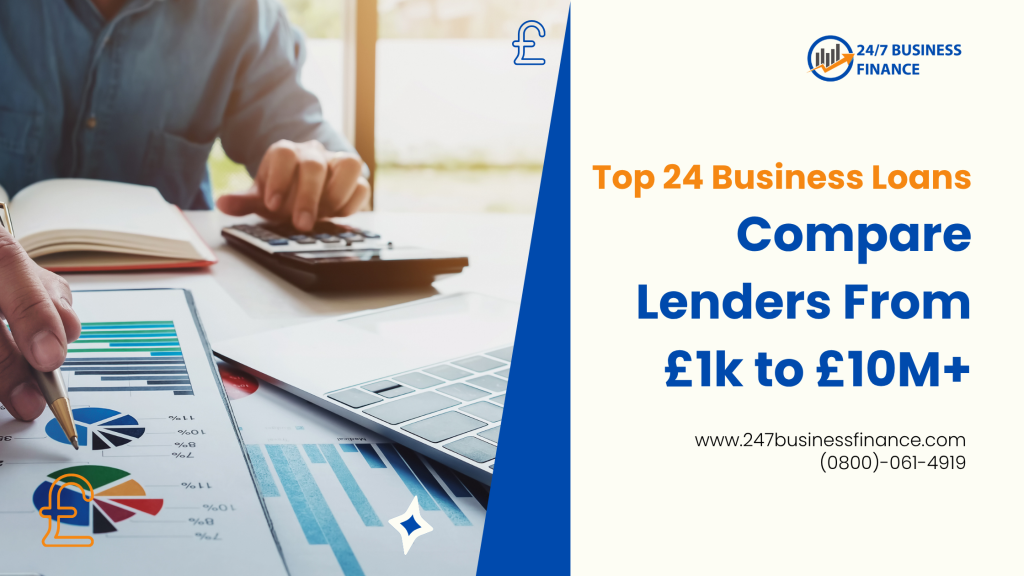 Compare top business loans UK for SMEs from £1k to £10M