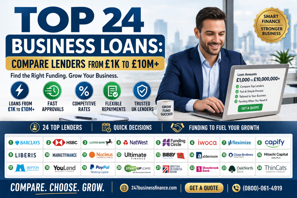 Find the best SME loans in the UK with fast approvals and flexible repayment options.