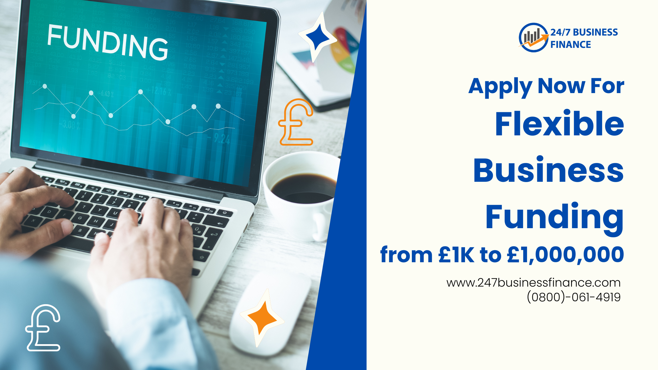 Apply Now For Flexible Business Funding from £1K to £1,000,000