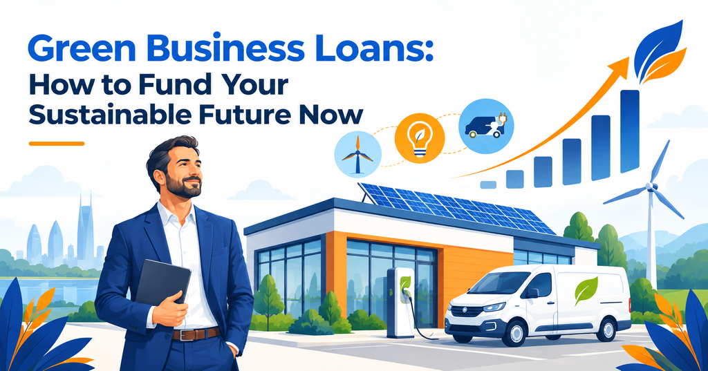 UK business owner reviewing green business loan options for sustainable upgrades