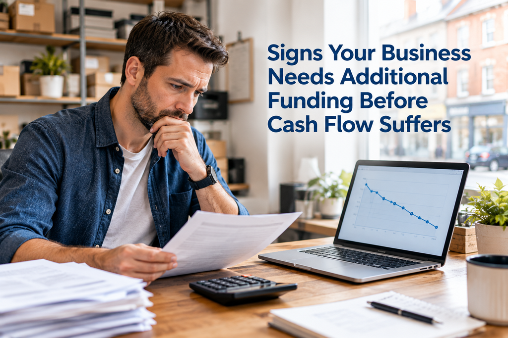 Don't wait for a cash flow crisis. Learn the early warning signs your UK business needs funding now, before problems become urgent.